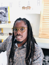 Load image into Gallery viewer, Peoples From Barbados Optical Aviator Blue Block PFB MEN - Eye Q Stylist Opticians