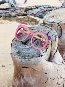 Peoples From  Barbados OVERSIZED Optical Blue Block - PFB 03 - Eye Q Stylist Opticians 