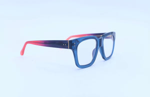 LINDA FARROW X PFB optical blue blocker - Eye Q Stylist Opticians 